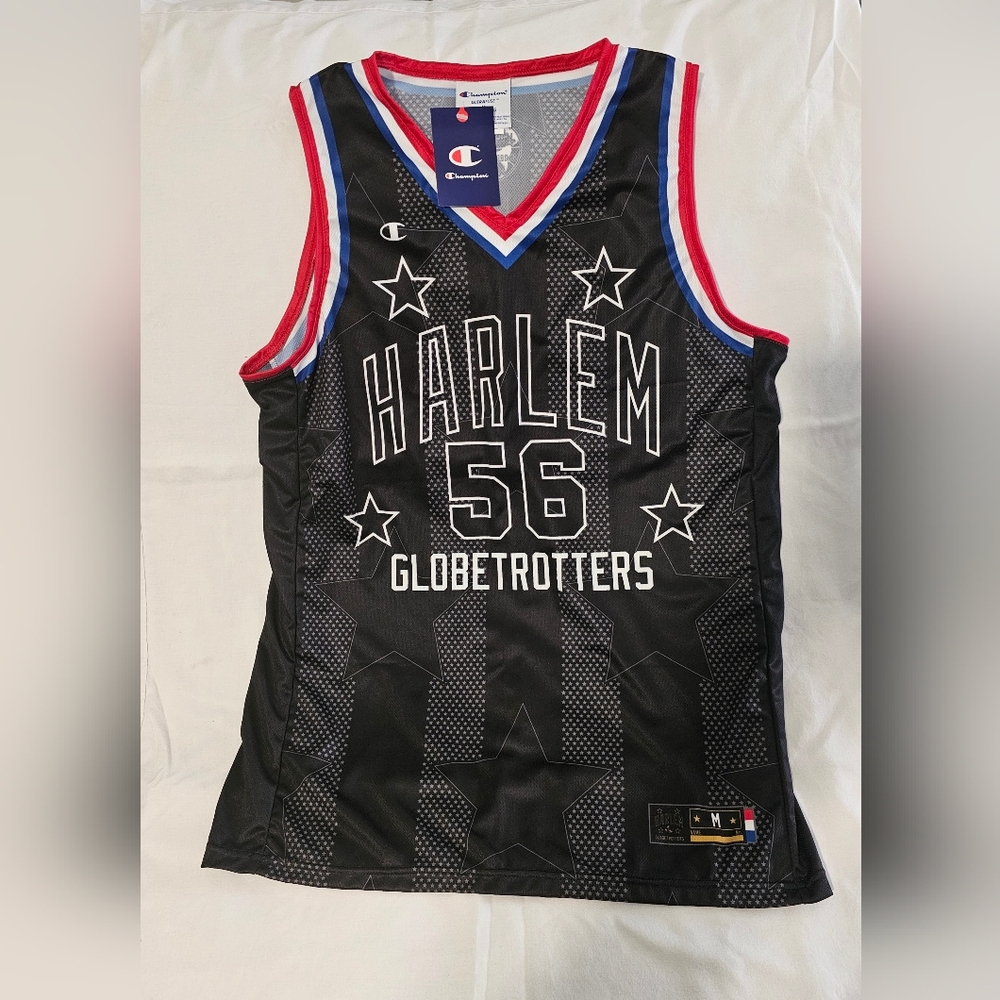 Champion Harlem Globetrotters Black Jersey - Size M - NWT